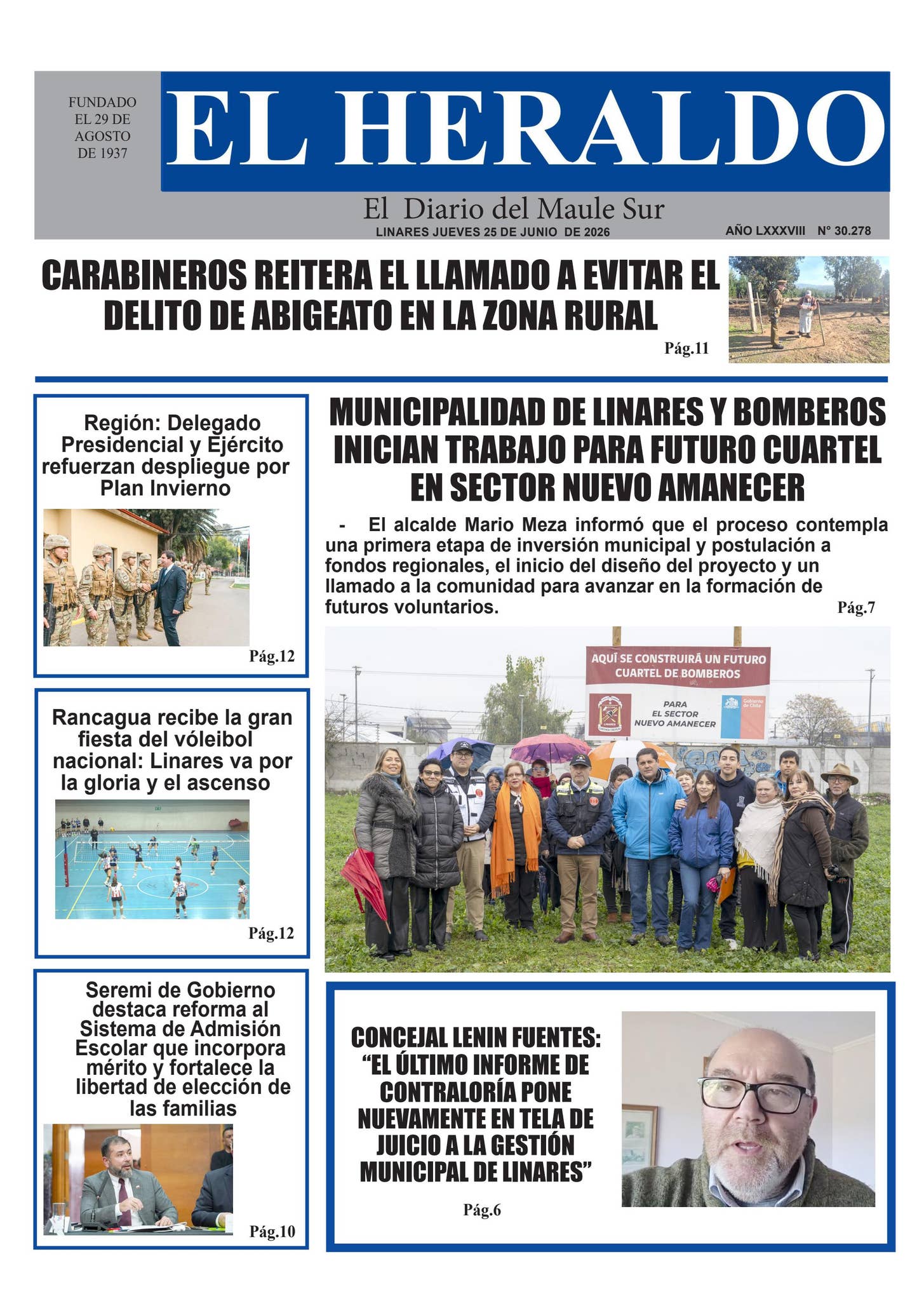 Jueves 25 de junio 2026