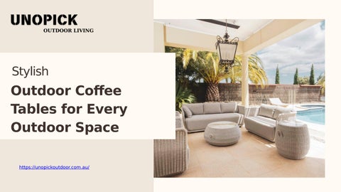 Stylish Outdoor Coffee Tables for Every Outdoor Space