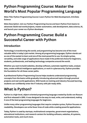 service page python programming