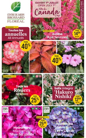 Circulaire Jardinage Canada 2026 | Promotions du 25 juin au 1er juillet | Centre de Jardin Brossard 