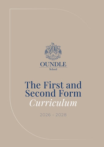 First and Second Form curriculum guide 