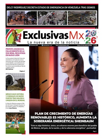 PDF EXCLUSIVAS MX JUEVES 25 DE JUNIO DE 2026