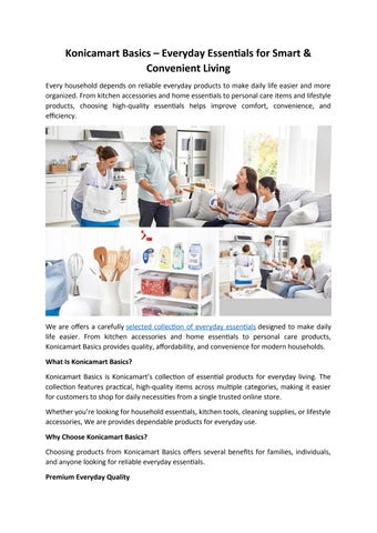Konicamart Basics Everyday Essentials for Smart & Convenient Living
