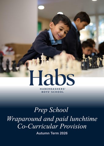 Co Curricular Booklet Boys Prep Autumn 2026