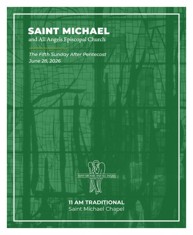 JUNE 28 | 11 AM Traditional Worship Bulletin