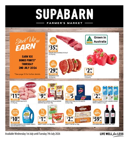 SUPABARN BROCHURE Available Wednesday 1st July until Tuesday 7th July 2026