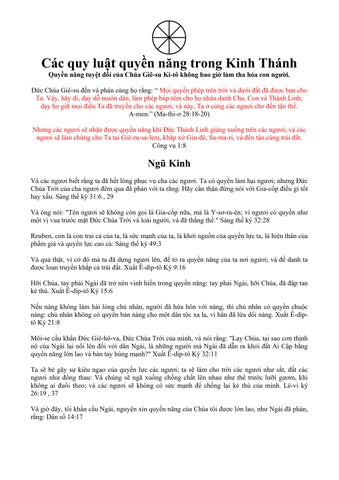 Vietnamese - Biblical Laws of Power