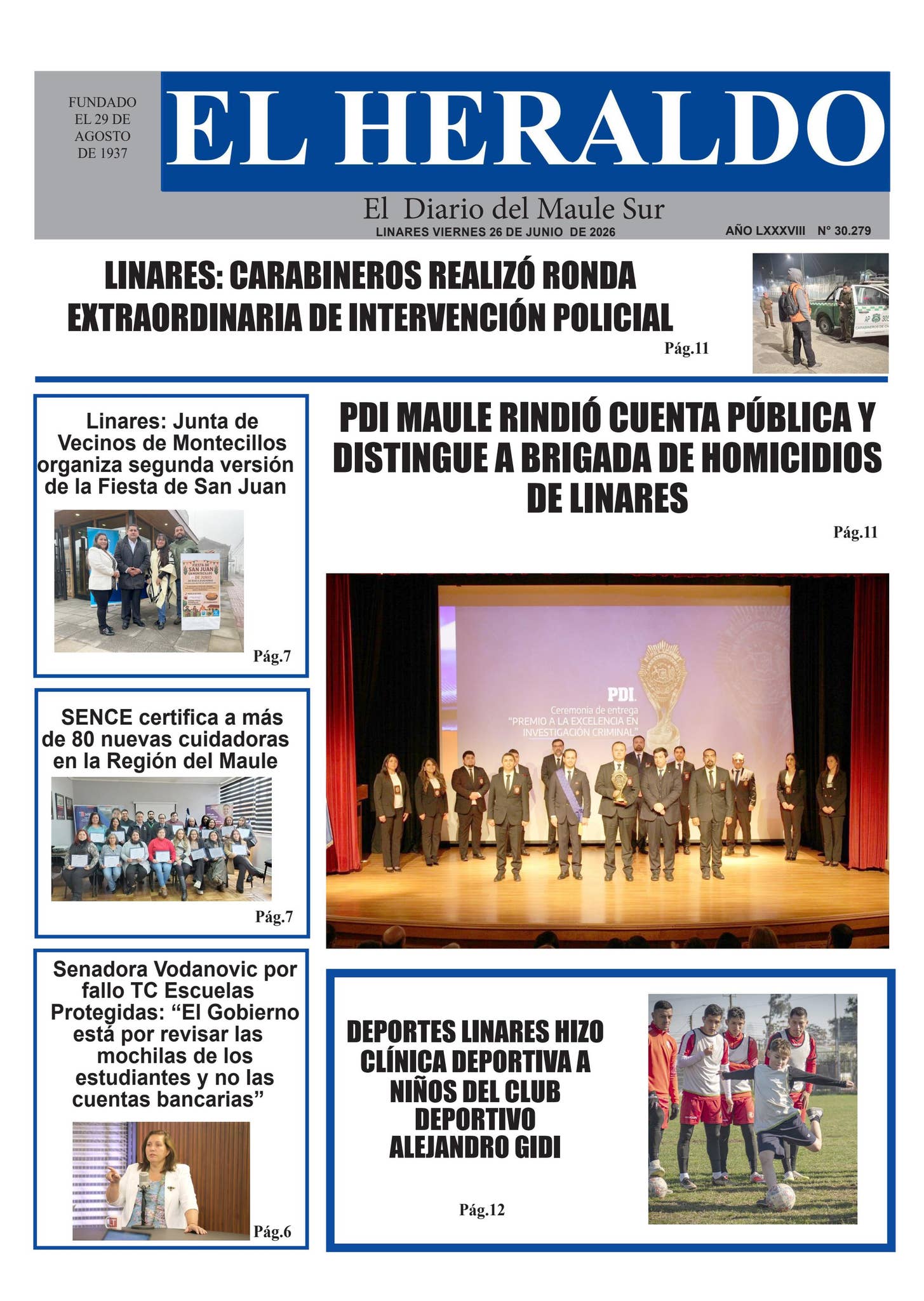 Viernes 26 de junio 2026