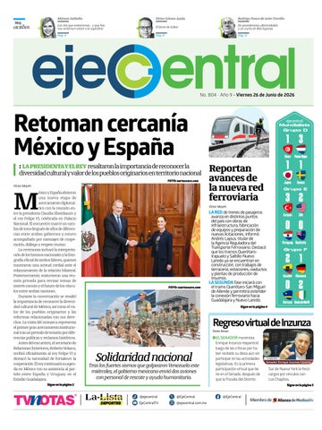 EjeCentral Diario | 26 de junio de 2026