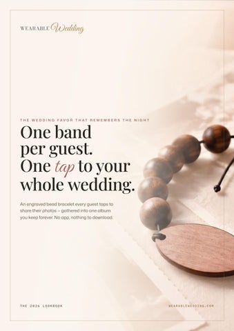Wearable Wedding 2026 Lookbook — NFC Tap-to-Share Bead Bracelet Wedding Favors