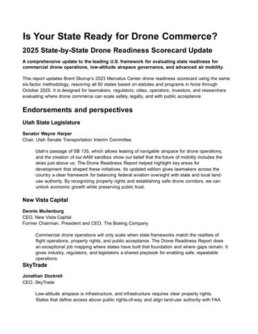 SkyTrade Drone Readiness Scorecard