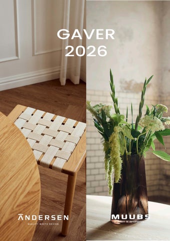 Andersen / Muubs gavekatalog 2026