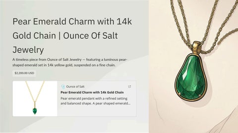 Pear Shaped Emerald Pendant: Timeless Craft and Meaning