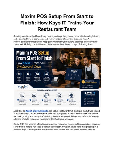 Maxim POS Setup From Start to Finish_ How Kays IT Trains Your Restaurant Team