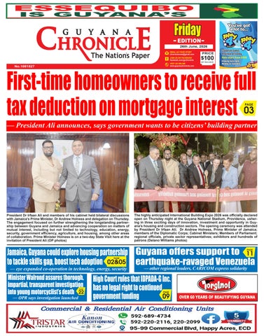 Guyana Chronicle E-Paper 26-06-2026