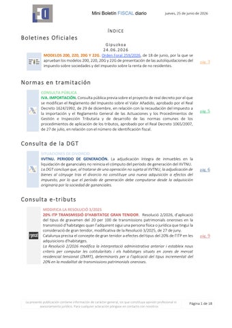 Mini Boletín FISCAL 25/06/2026 - www.gabinetedelaorden.com