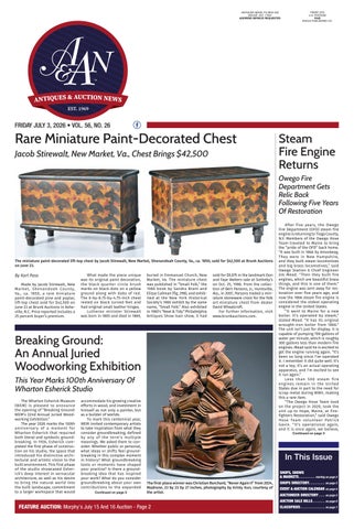 Antiques & Auction News - July 3, 2026