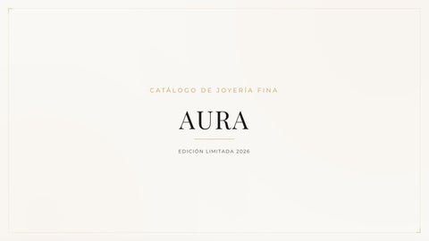 Catálogo Aura Joyas