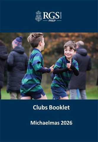 Michaelmas 26 Clubs Booklet