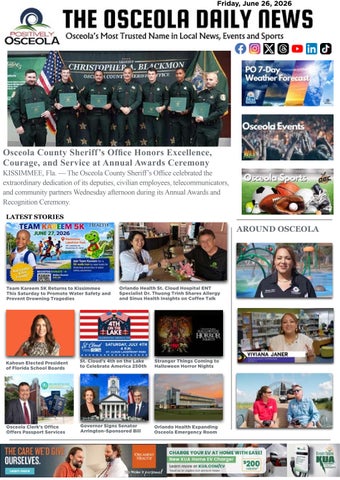 The Osceola Daily News for Friday, June 26, 2026
