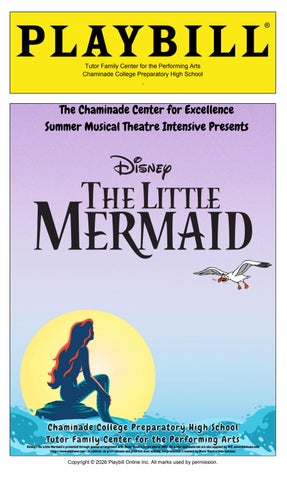 The Little Mermaid playbill