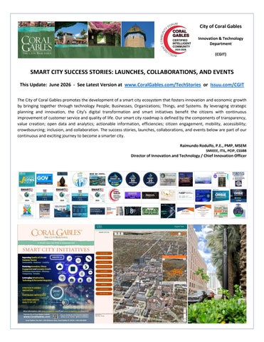 Coral Gables Smart City Innovation & Technology Bulletin