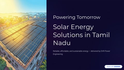 Your Guide to Finding the Right Solar Panel Installation Company in Tamil Nadu