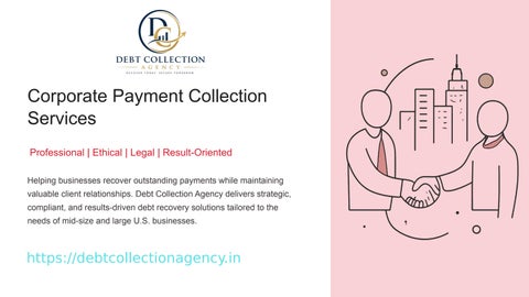 Corporate Payment Collection Services – Debt Collection Agency