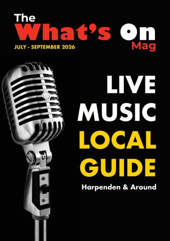 LocaL Live Music July - September 2026 
