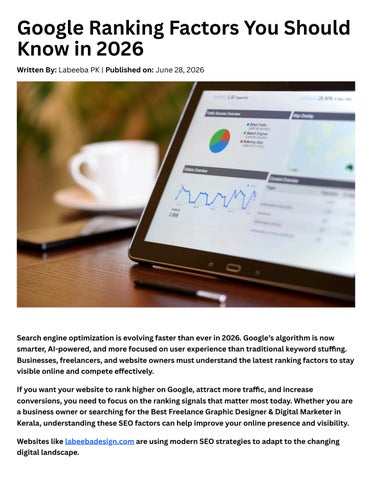 Google Ranking Factors You Should Know in 2026