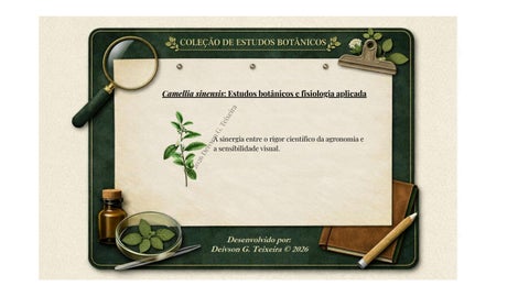 Camellia sinensis: Guia Técnico de Botânica e Processamento - por Deivson G. Teixeira – Volume 1