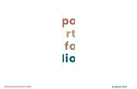 Architecture Graduate Portfolio - Gavyn Silva