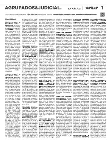 SUPLEMENTO - AGRUPADOS - EDICIÓN 11.294