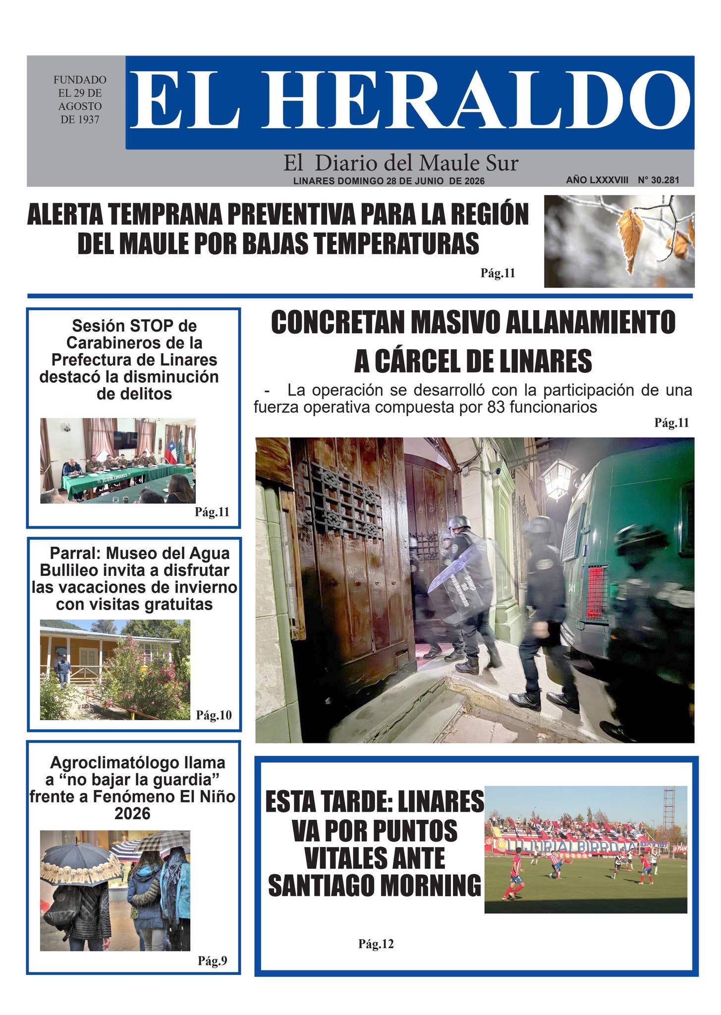 Domingp 28 de junio 2026