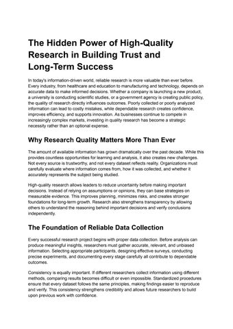 Why Choosing Trusted Scientific Suppliers Matters More Than Ever