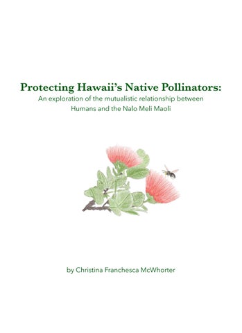 Protecting HawaiI's Native Pollinator booklet