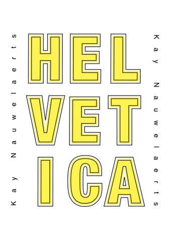 Helvetica letterproef