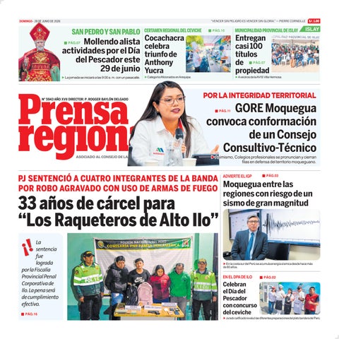 La Prensa Regional – Domingo 28 de junio de 2026