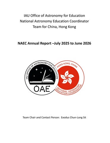 IAU NAEC Annual Report (Hong Kong) 2025-2026_Part 1