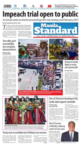 Manila Standard - 2026 June 29 - Monday