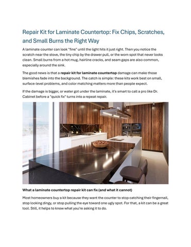 Repair Kit for Laminate Countertop