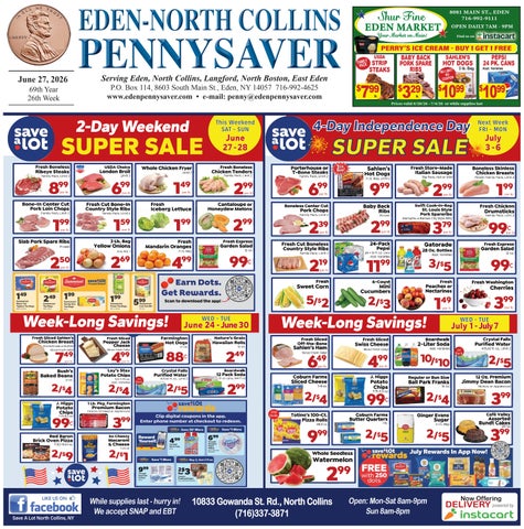 Eden- North Collins Pennysaver 6-27-26