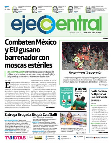 EjeCentral Diario | 29 de junio de 2026