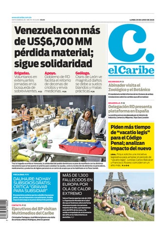 elCaribe 29 junio 2026