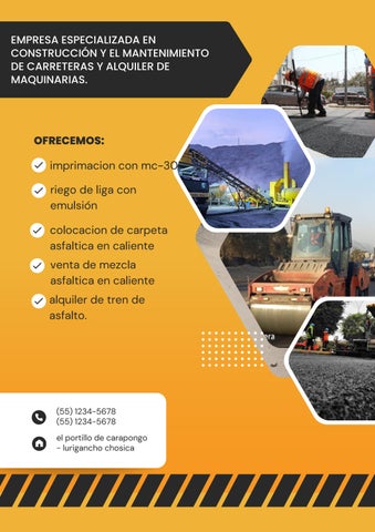 Flyer Servicios de Construcción Moderno Amarillo y Negro