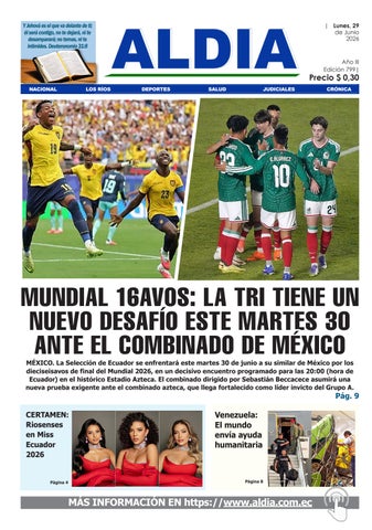 Edición ALDIA 29-06-2026, Ecuador vs México