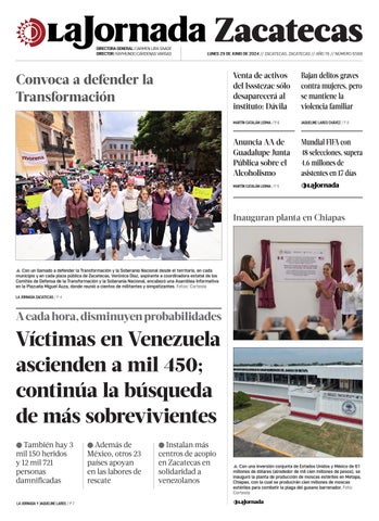 La Jornada Zacatecas 29 de Junio de 2026