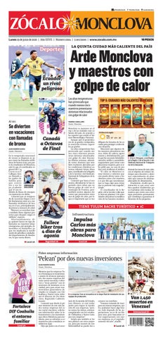 Monclova 29 de junio de 2026