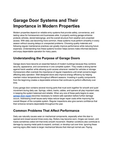 garage door repair