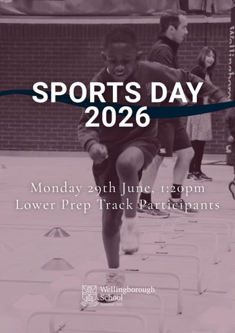 Sports Day 2026 Lower Prep Track Programme